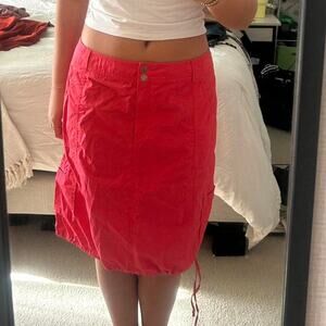 Orange and red  Nine West cargo skirt